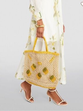 The Jacksons Lemon Jute Tote SOLD OUT